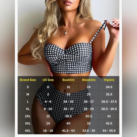 Gingham Bikini #625 NWOT - Picture 10 of 11